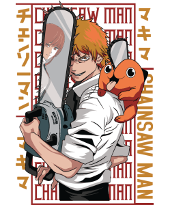 Chainsaw Dark Anime Vector